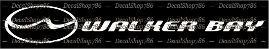 Walker Bay Boats – Outdoor Sports – Vinyl Die-Cut Peel N’ Stick Decals/Stickers