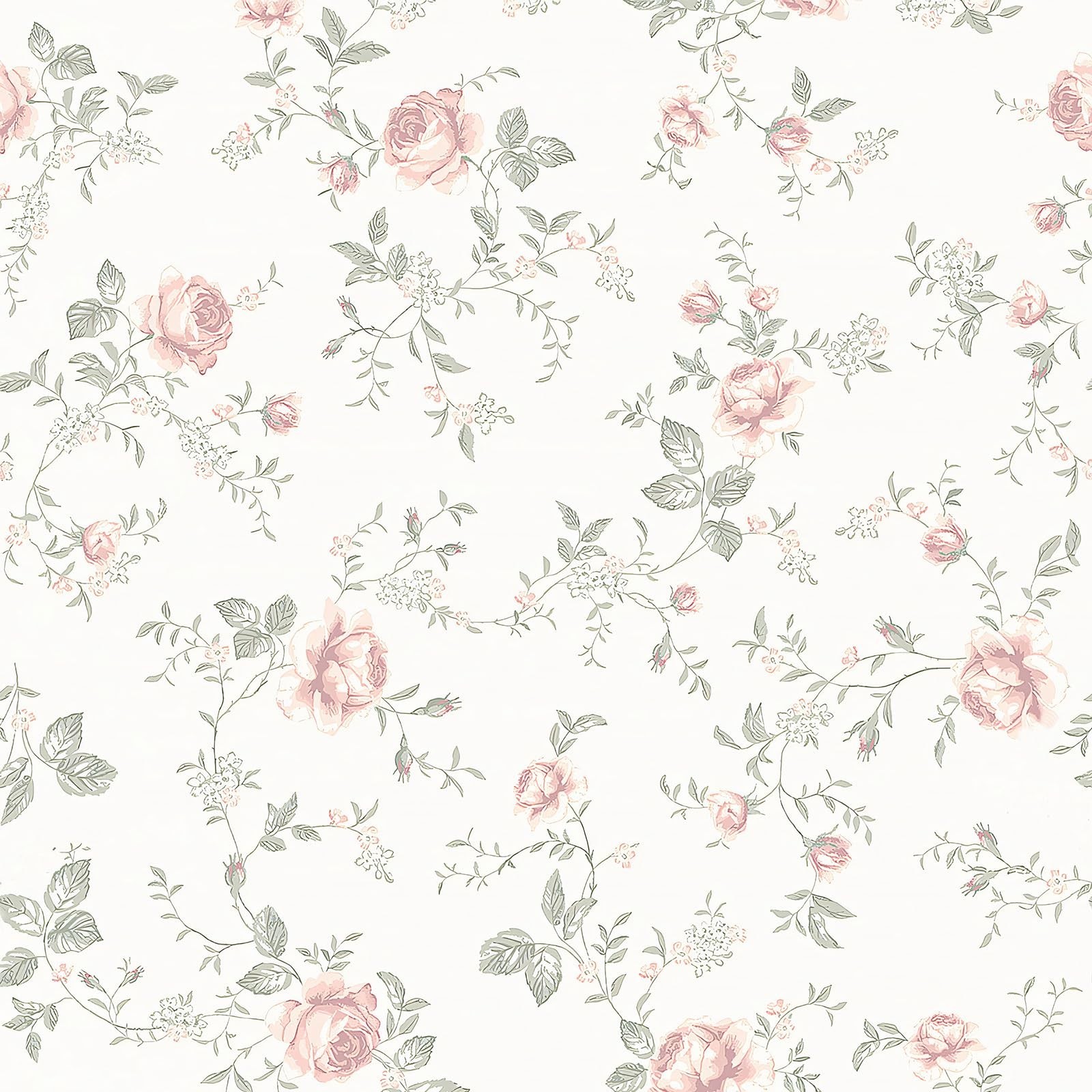 Floral Peel and Stick Wallpaper Boho Rose Flower Beige Contact Paper Removabl…