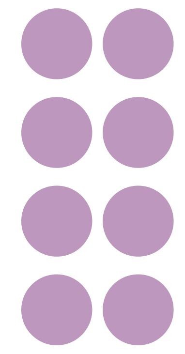 2″ Lilac Round Label Dots Stickers Color Coding Inventory 2 Inch Dot