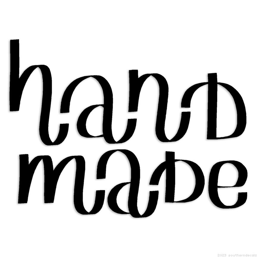 Hand Made Handmade – Decal Sticker – Multiple Colors & Sizes – ebn6483