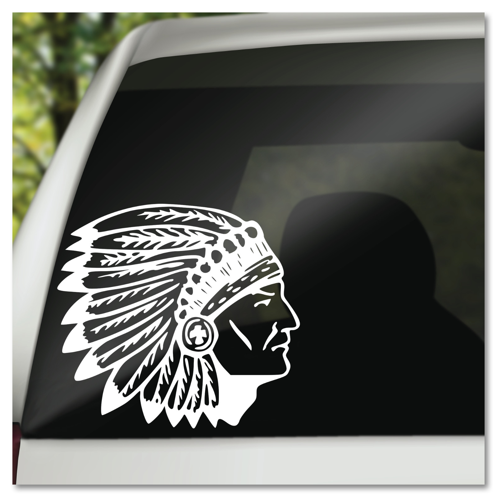 6″ Boho Native American Chief Vinyl Decal Sticker