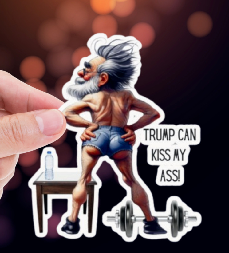 Anti Trump anti MAGA political sticker or magnet