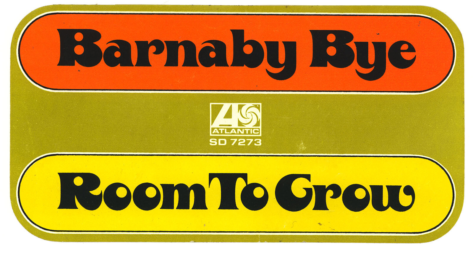 Barnaby Bye “Room To Grow” Decal Sticker Rock Band Artist Classic Music