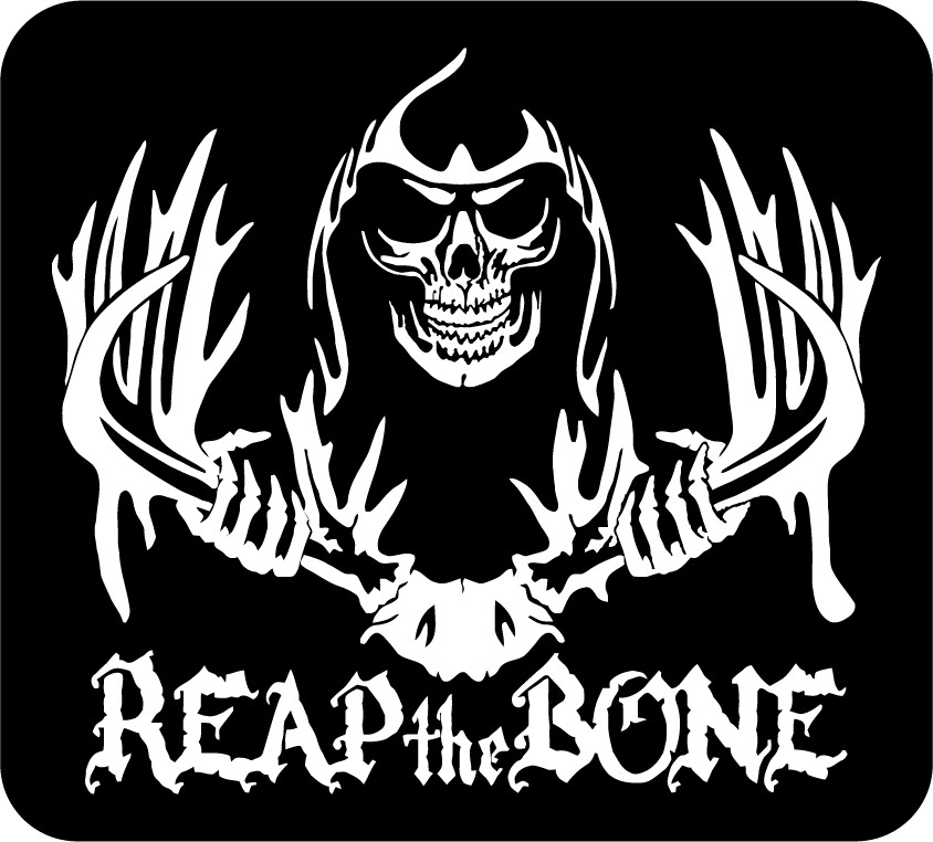 Reap The Bone Hunting Die Cut Decal Multicolor Made In USA