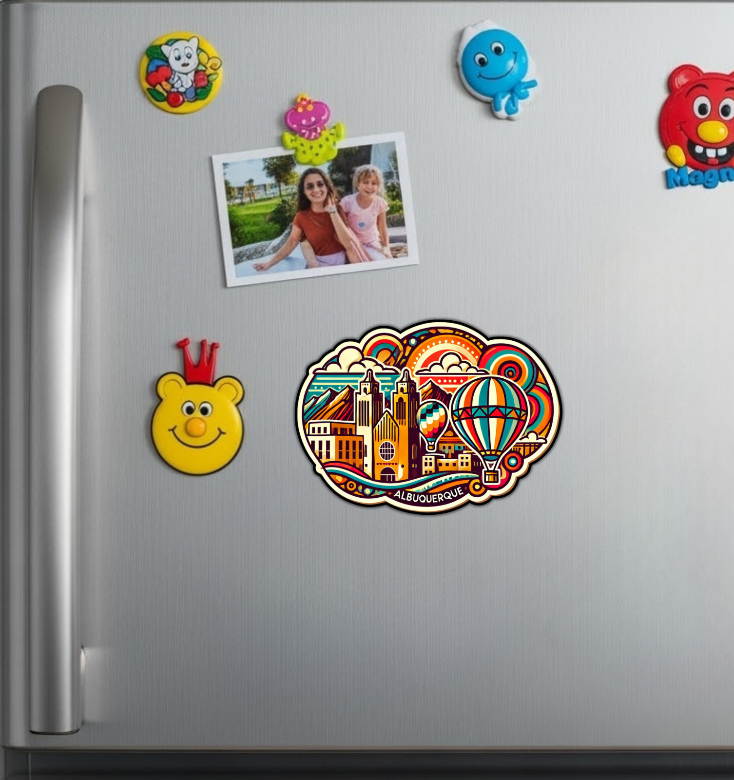 Albuquerque New Mexico Fridge Magnet or Laptop Sticker