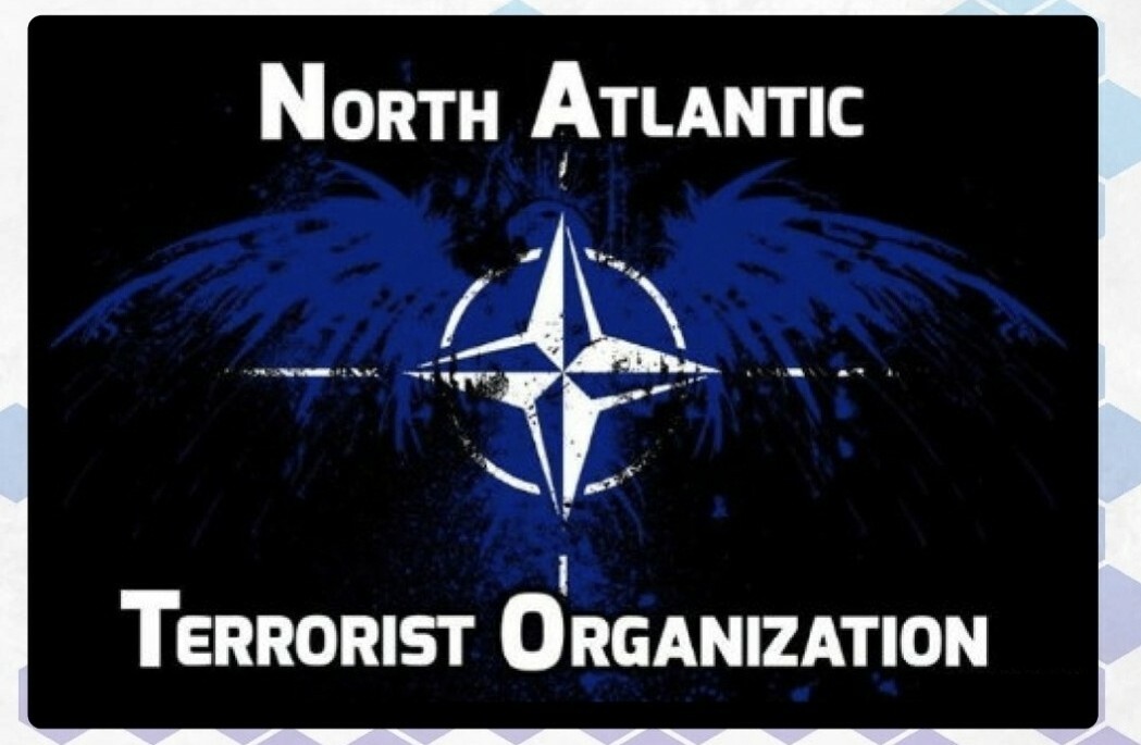 NATO FLAG DECAL North Atlantic TERRORIST Organization