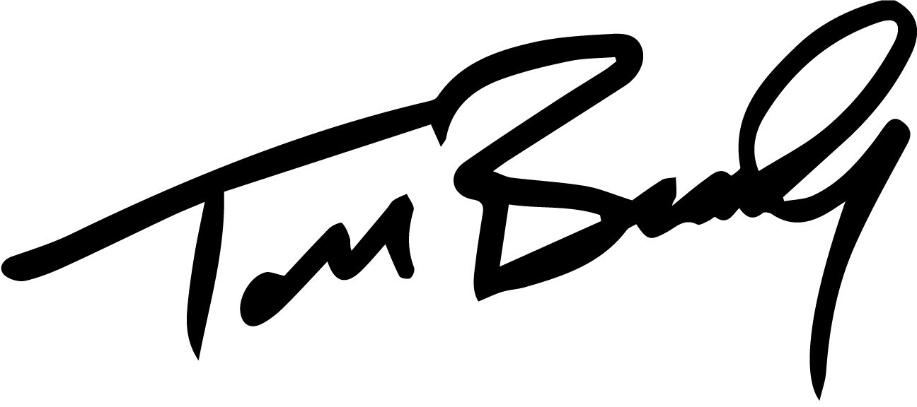 Tom Brady Signature Decal New Patriots Buccaneers NFL Football Legend