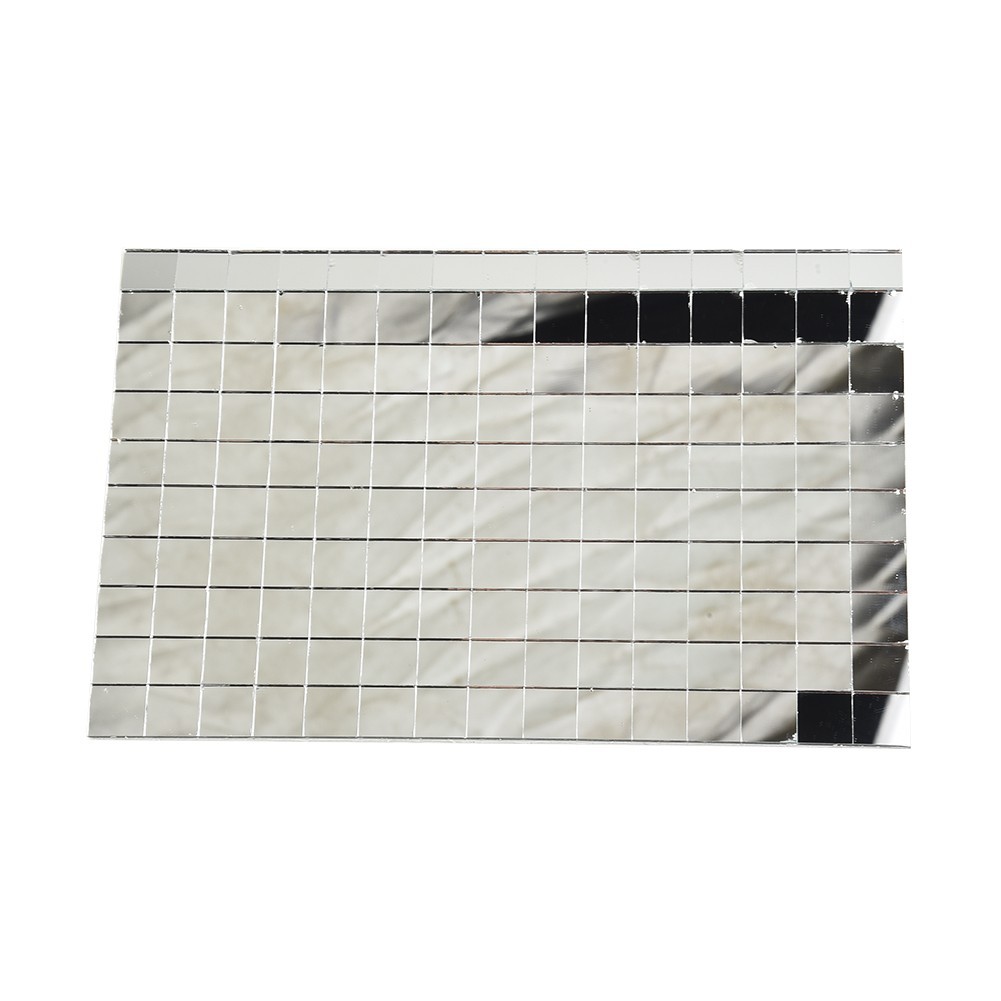 Customizable Glass Mirror Mosaics Size 15x10cm Perfect for Creative Use