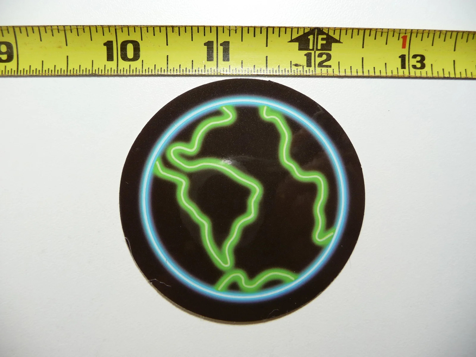 PLANET EARTH SOUTH AMERICA NEON STYLE SMALL STICKER DECAL COLORFUL FUNNY