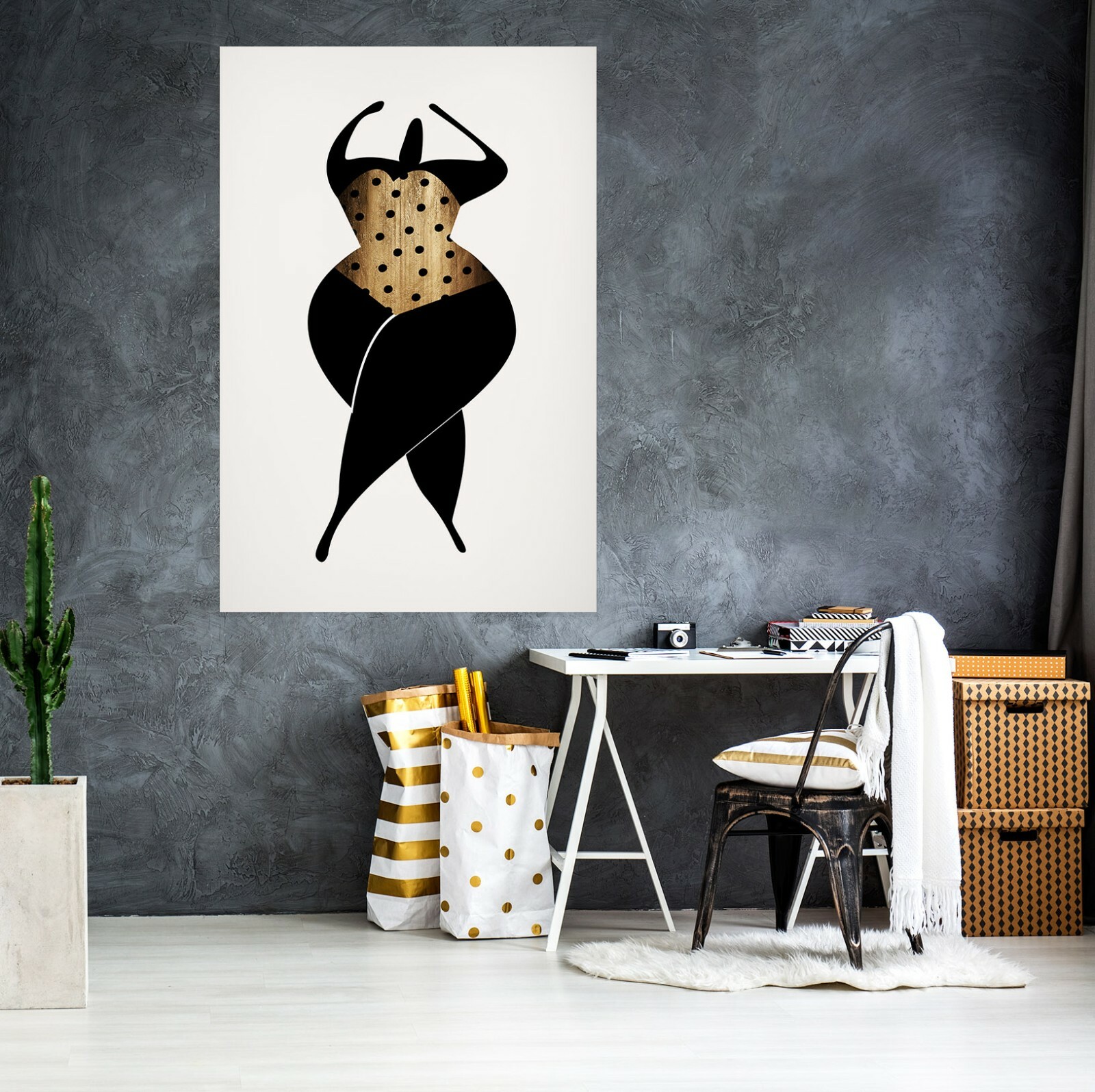 3D Black Woman ZHU230 Wall Stickers Wall Murals Wallpaper Boris Draschoff Amy