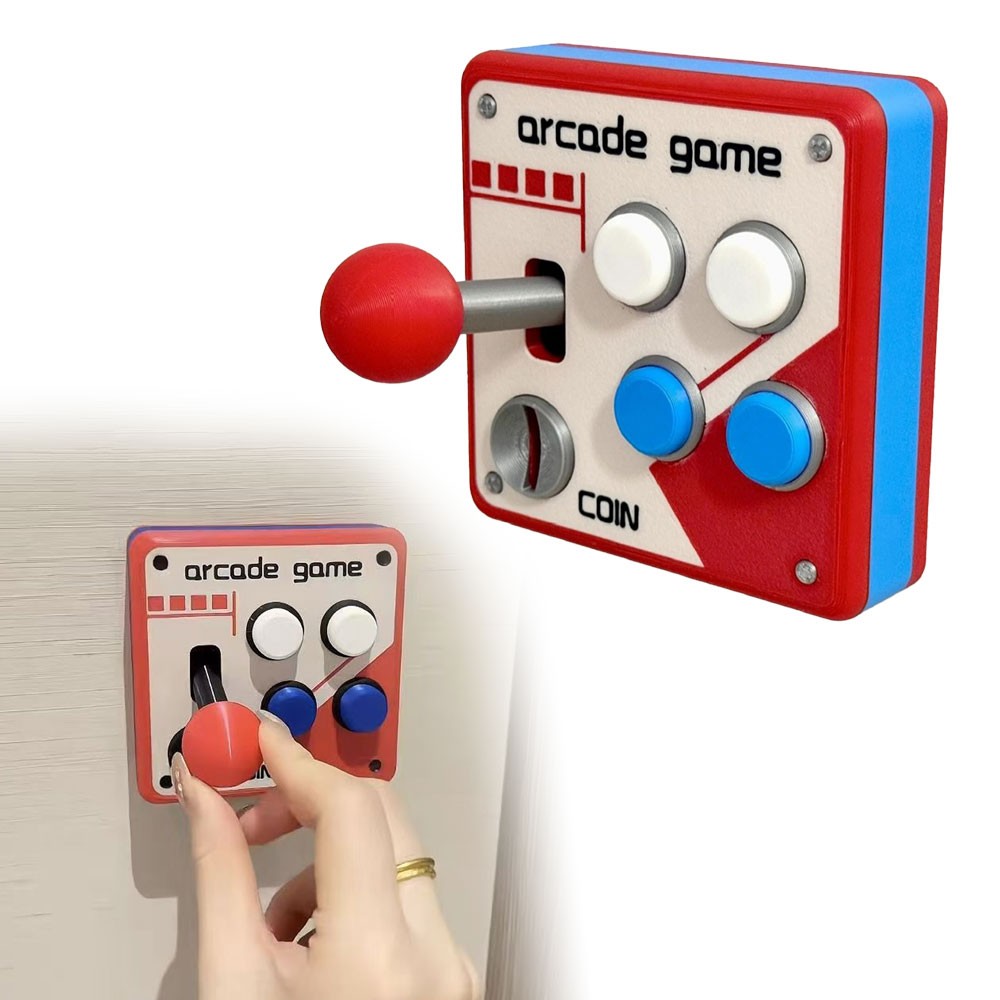 Retro Arcade Switch Panel, Arcade Light Switch Cover, Vintage Game Room Wall US