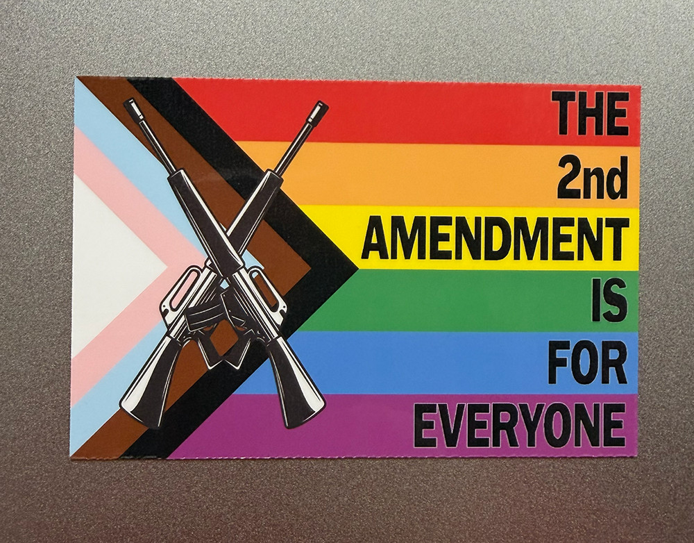 2A Rights Pride Magnet “The Second Amendment Is For Everyone” 4″ Magnetic Vinyl