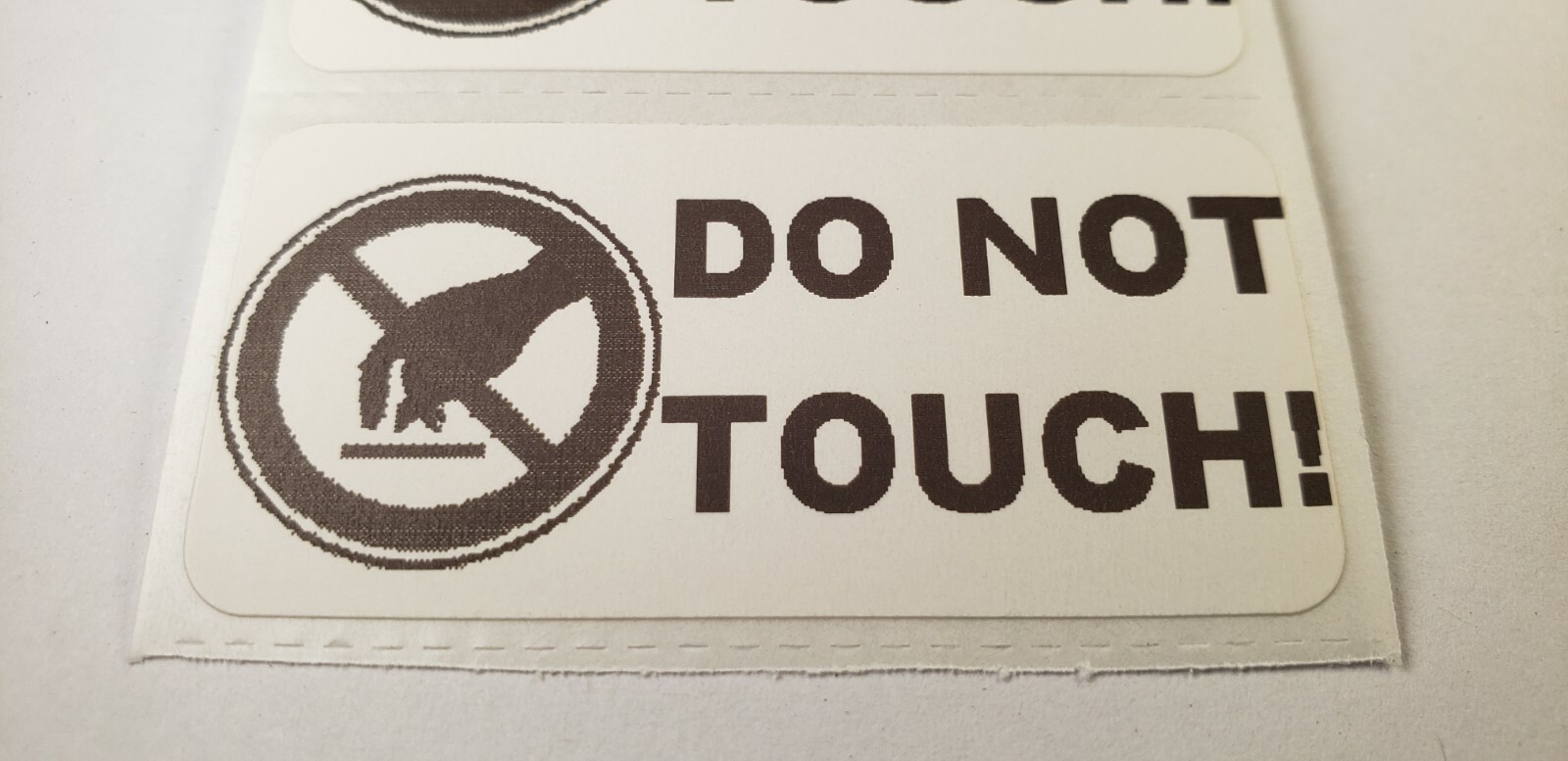 DO NOT TOUCH Warning Sign Labels Stickers 25-400 2″x1″ Shop Store Don’t Touch