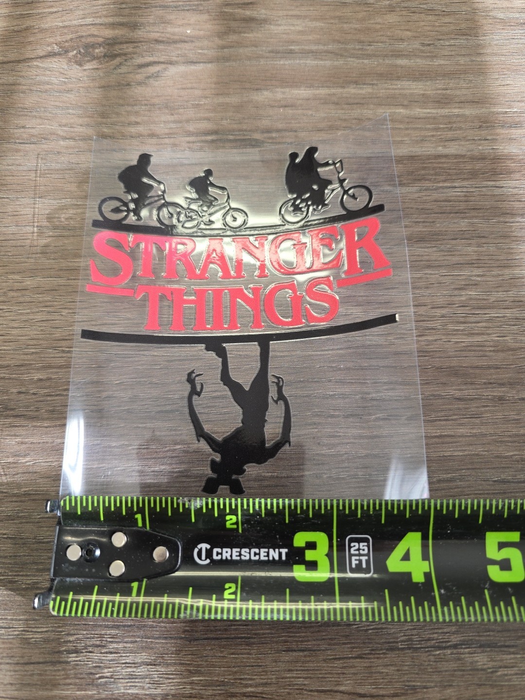 Stranger Things Title 2 UV DTF Decal Sticker Waterproof USA