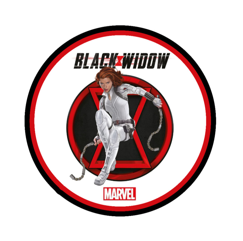Marvel – Black Widow Movie – 4″ Handmade Vinyl Decal Vehicle Cooler Laptop Decor