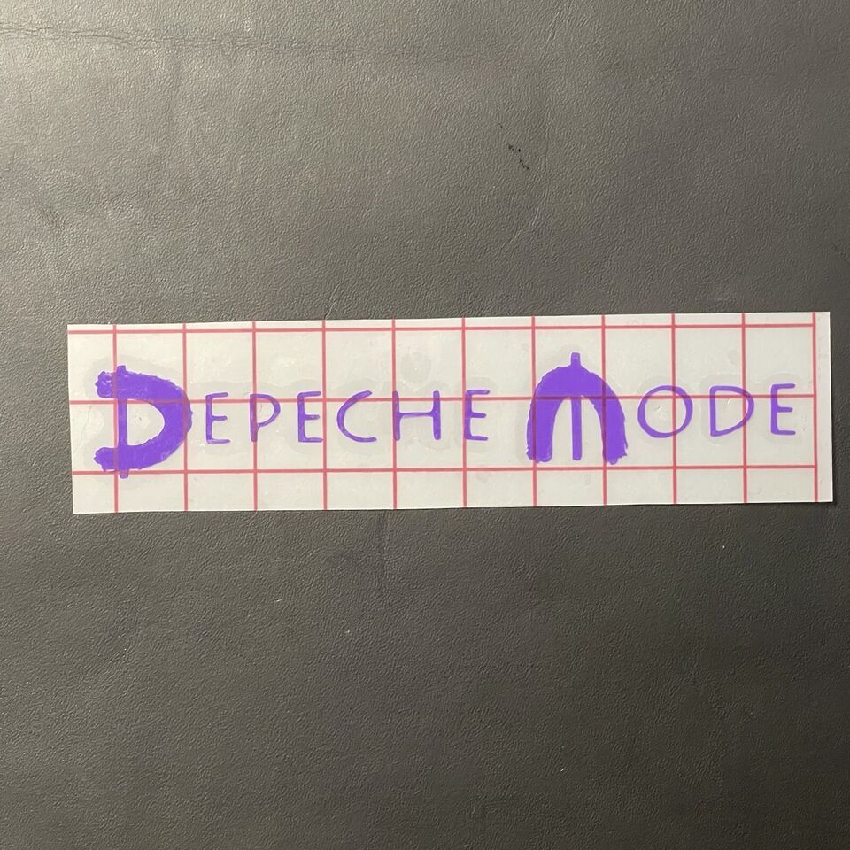 Depeche Mode Car Decal Vinyl Band Logo Glossy Bumper Sticker Synth Pop New Wave