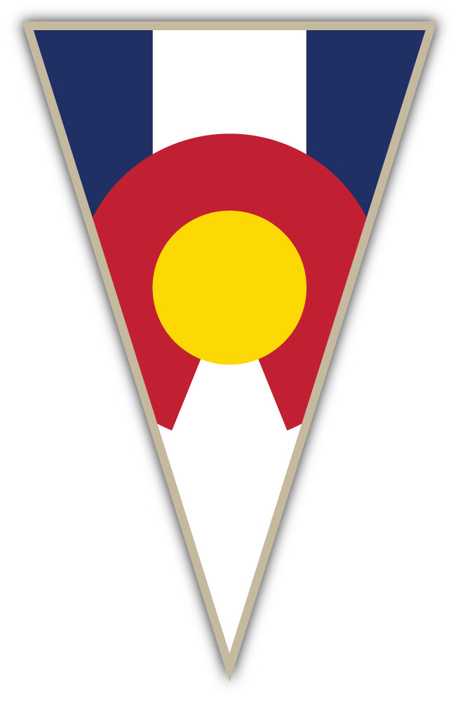 Colorado USA State Flag Car Bumper Sticker Decal