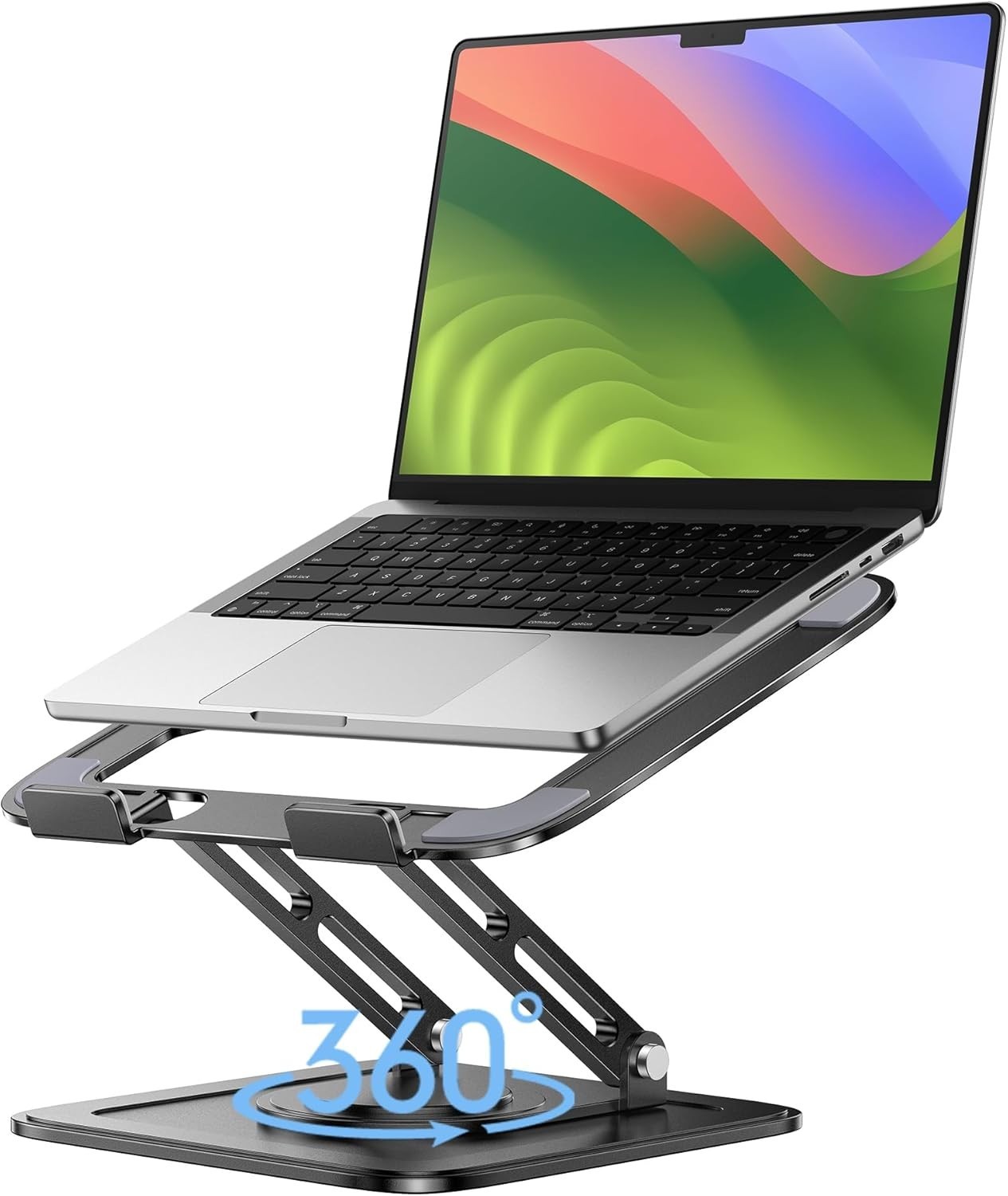 Silver Laptop Stand – Ergonomic & Portable for Laptops up to 16 inches