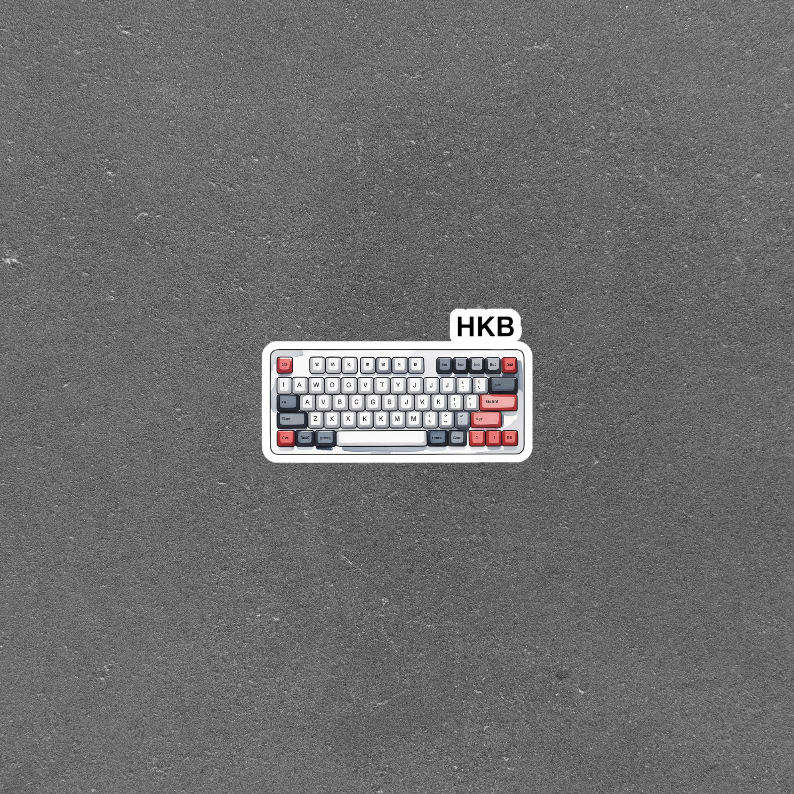 Compact Mechanical Keyboard Sticker Decal for Tech Enthusiasts #6913