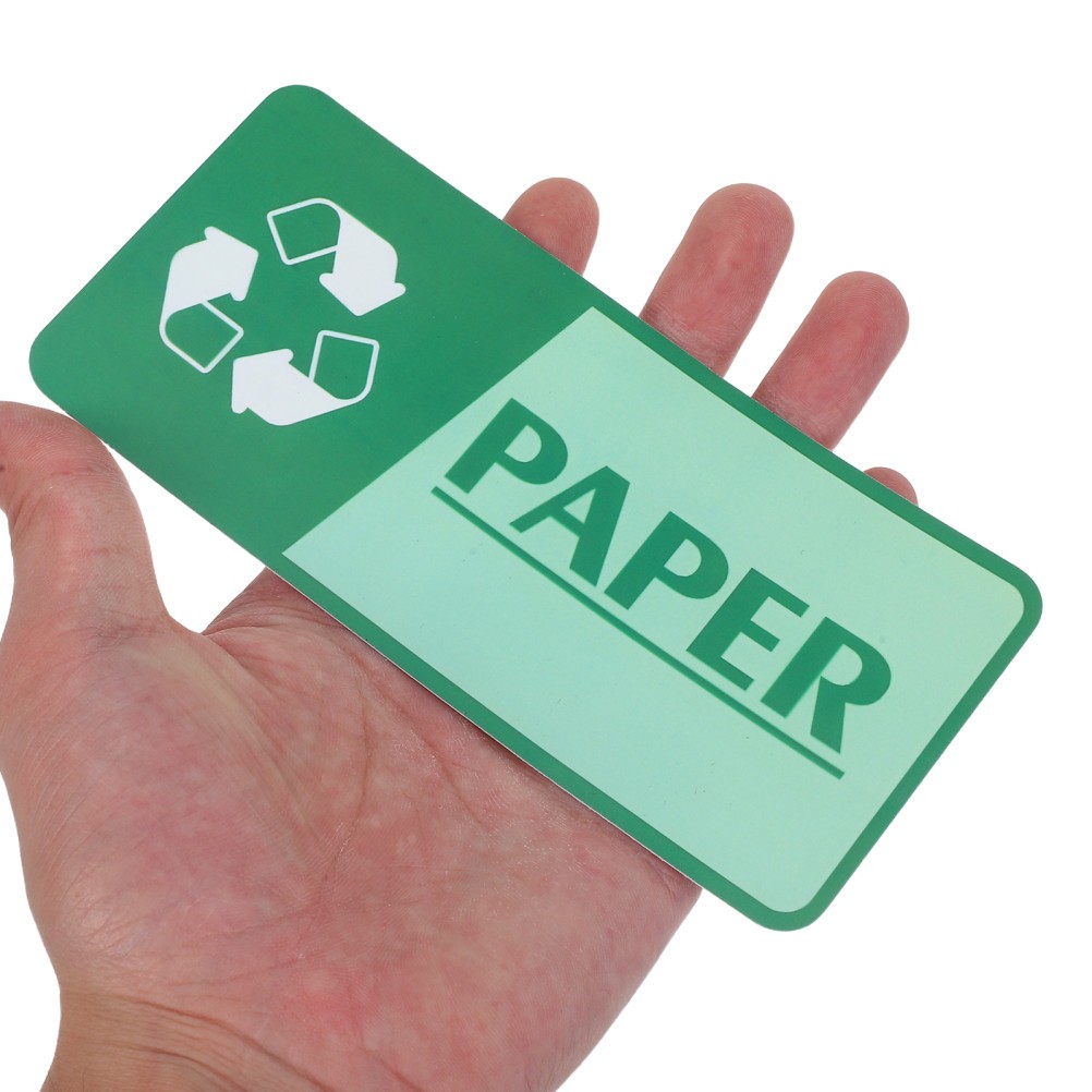 8 Sheets Garbage Collection Reminder Stickers Trash Can Recycling