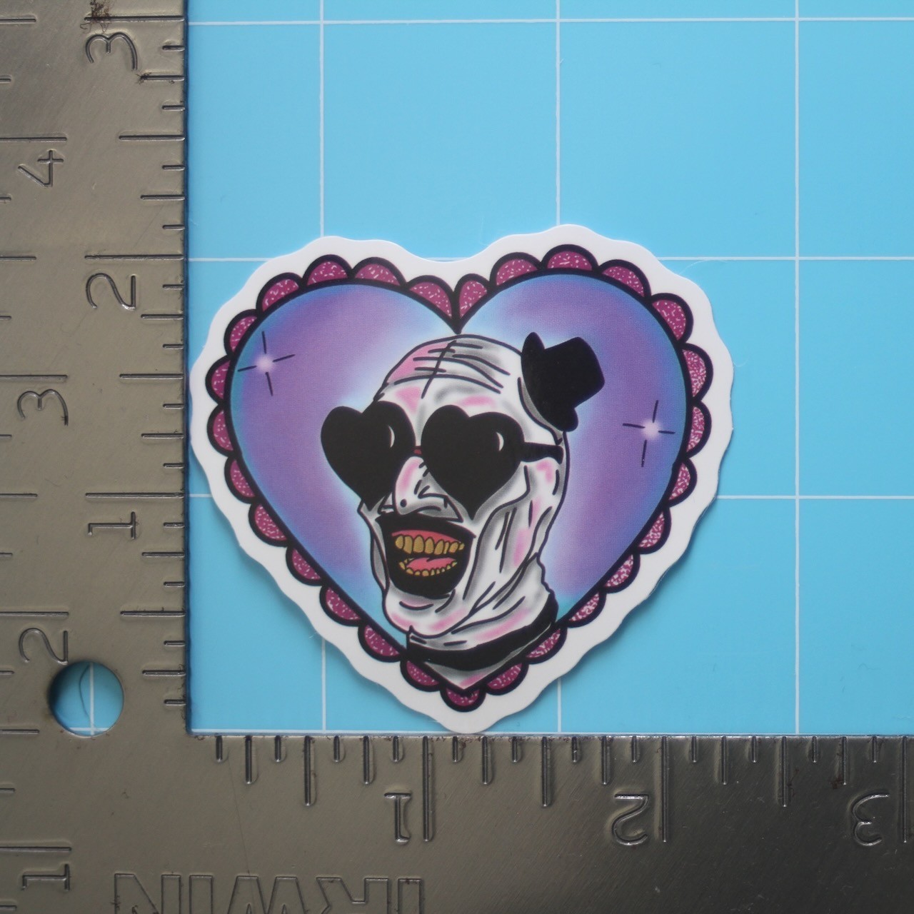 Terrifier Sticker (ART THE CLOWN) Bloody Horror Movie, Gloss PVC Decal
