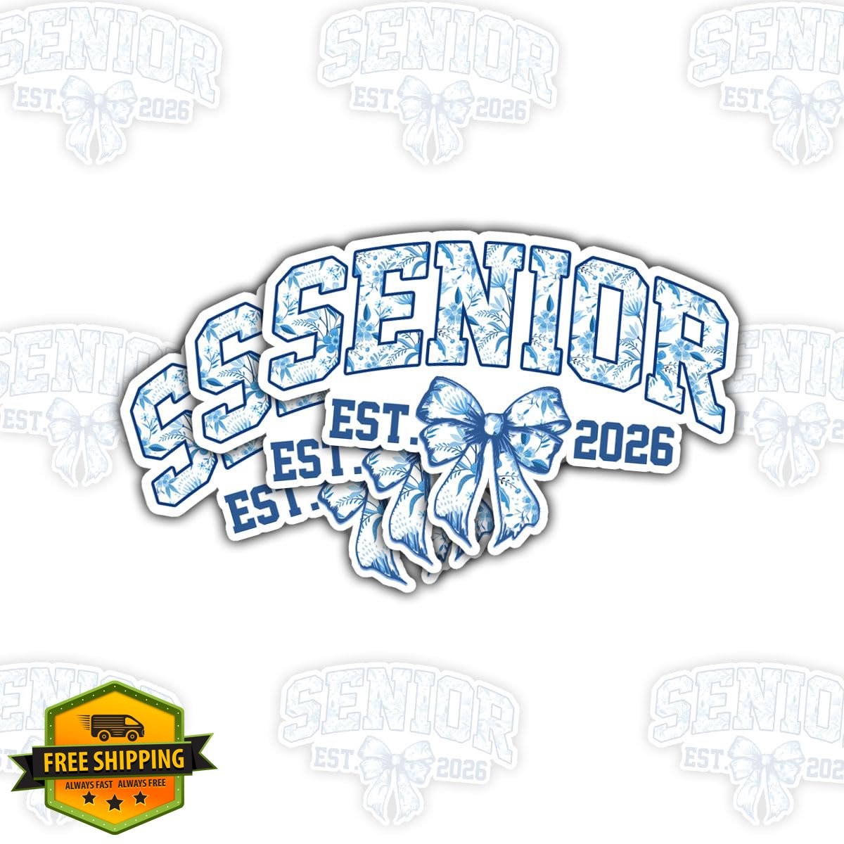 3Pcs Class of 2026 Graduation Sticker 3 Inch Vinyl Decal