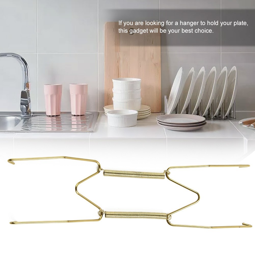 1pcs 5 Sizes Wall Display Invisible Dish Hangers Adjustable Plate Brand New