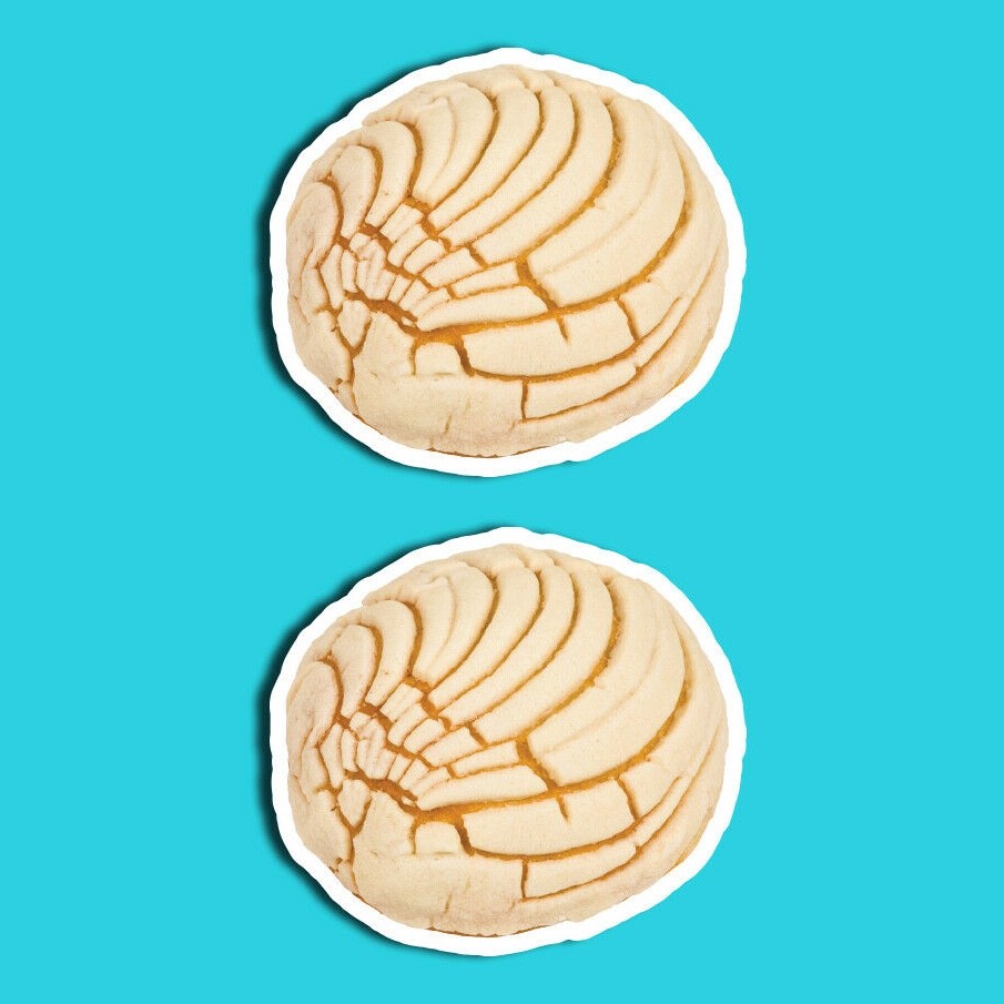 Concha Sticker, Includes Two (2) Stickers, Bread, Concha, Cute, Decal, Gifts