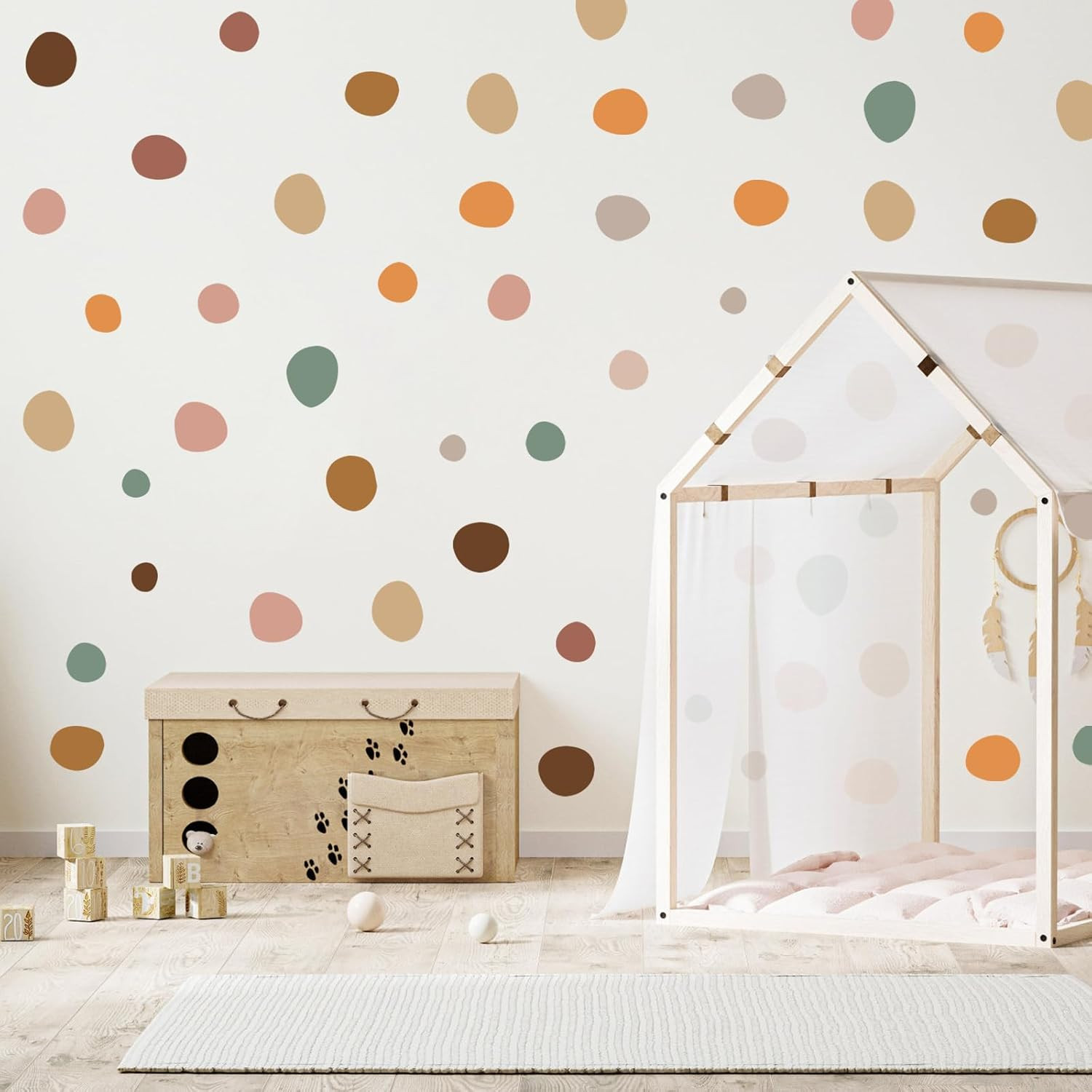 Irregular Polka Dots Boho Wall Stickers – Kids Wall Decal, Nursery Decals,Dots P