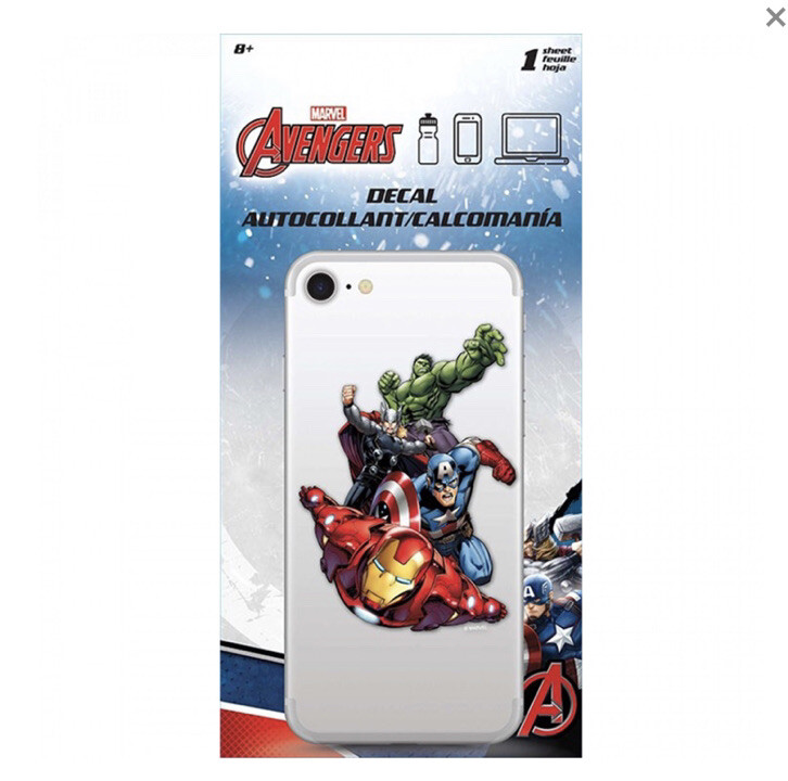 Marvel Avengers Decal Water Bottle, Phone, Laptops Hulk Thor C. America Iron Man