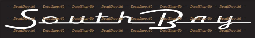 South Bay Pontoon Boats -Outdoors- Vinyl Die-Cut Peel N’ Stick Decals/Stickers