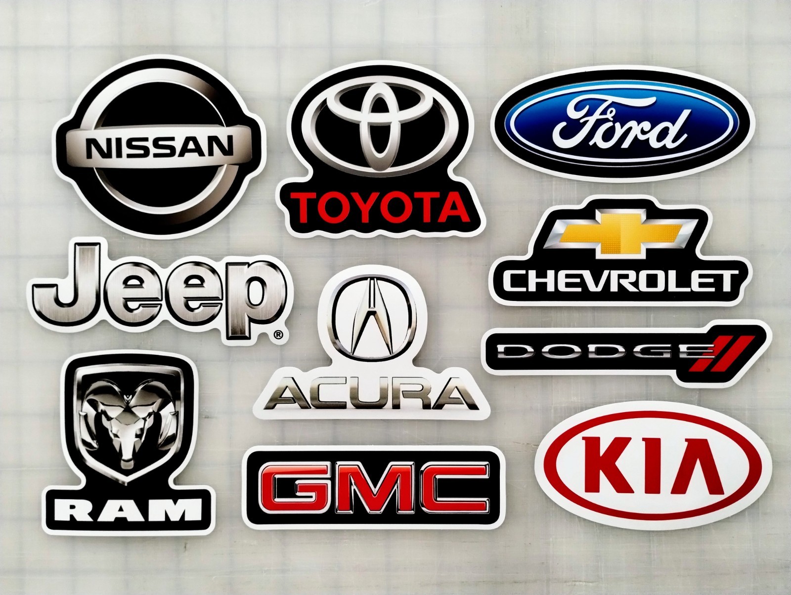 Car / Truck / SUV Vinyl Sticker Lot (10 Pack) SET 1 auto sports car muscle 4×4