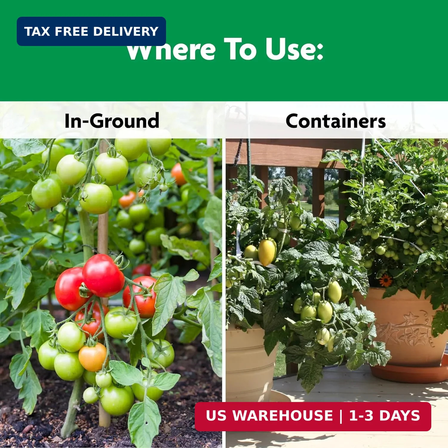 Miracle-Gro Shake ‘N Feed Tomato, Fruit & Vegetable Plant Food, 4.5 lb. | For Ou