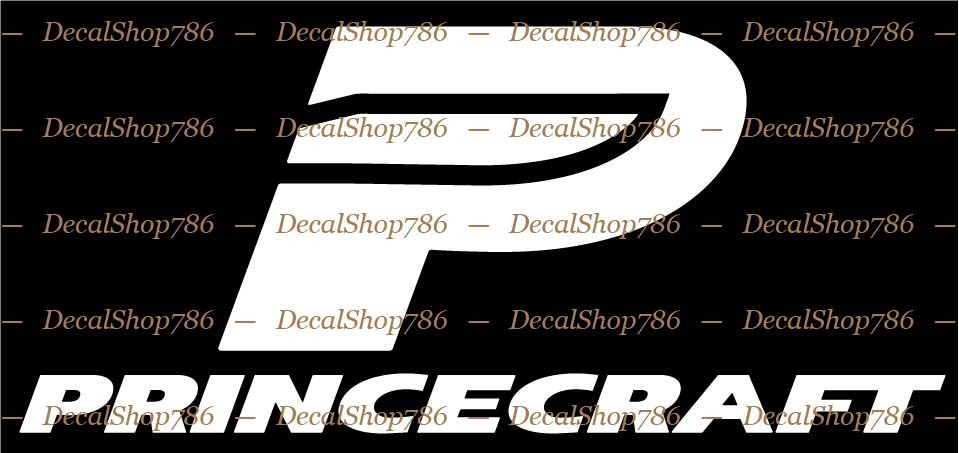 Princecraft Aluminum Boats -Sports- Car/Truck Vinyl Die-Cut Peel N’ Stick Decals
