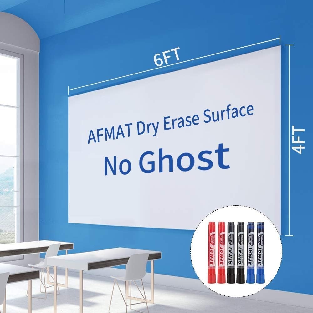 Multi-functional 6x4ft Dry Erase Whiteboard Paper – Perfect for Teaching Spaces