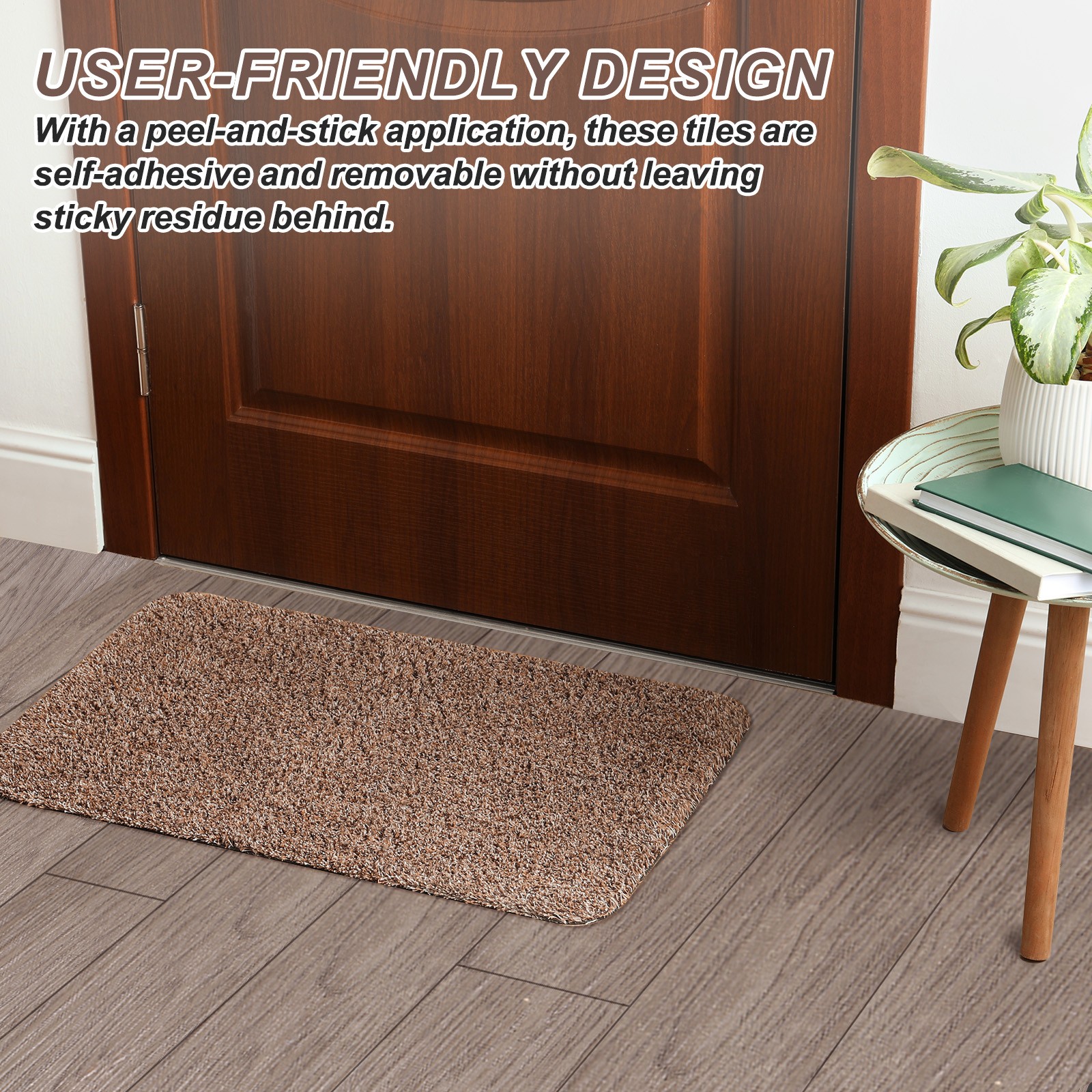 12pcs Peel and Stick Floor Tile 36 x 6″ PVC Wood Plank Flooring,Charcoal Grey