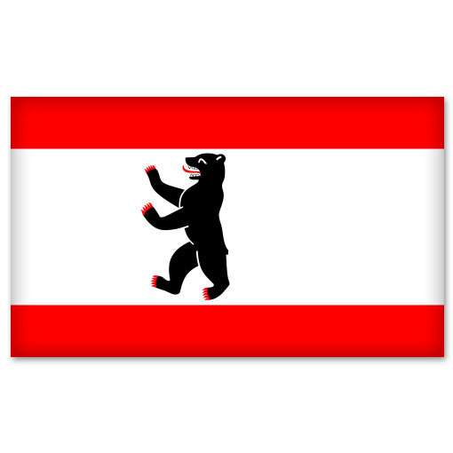 BERLIN Germany Flag bumper sticker decal 5″ x 3″