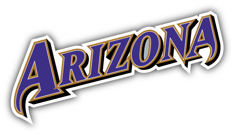 Diamond Backs MLB Baseball Sport Logo Car Bumper Sticker Decal ”SIZES”