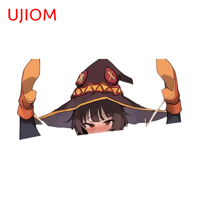EARLFAMILY 5.1″ Megumin Anime Car Sticker Hood Rearview Mirror Motorcycle Decals