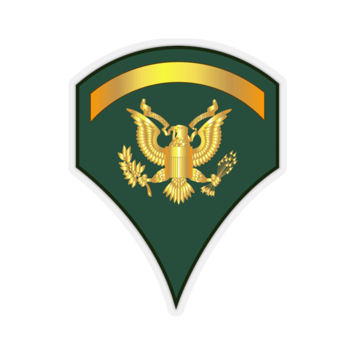 Kiss-Cut Stickers – Army – Specialist 5th Class – SP5 wo Txt