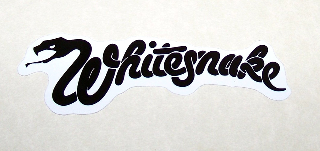 WHITESNAKE – Logo Die Cut Sticker Decal Music Rock Band Coverdale Whitesnake