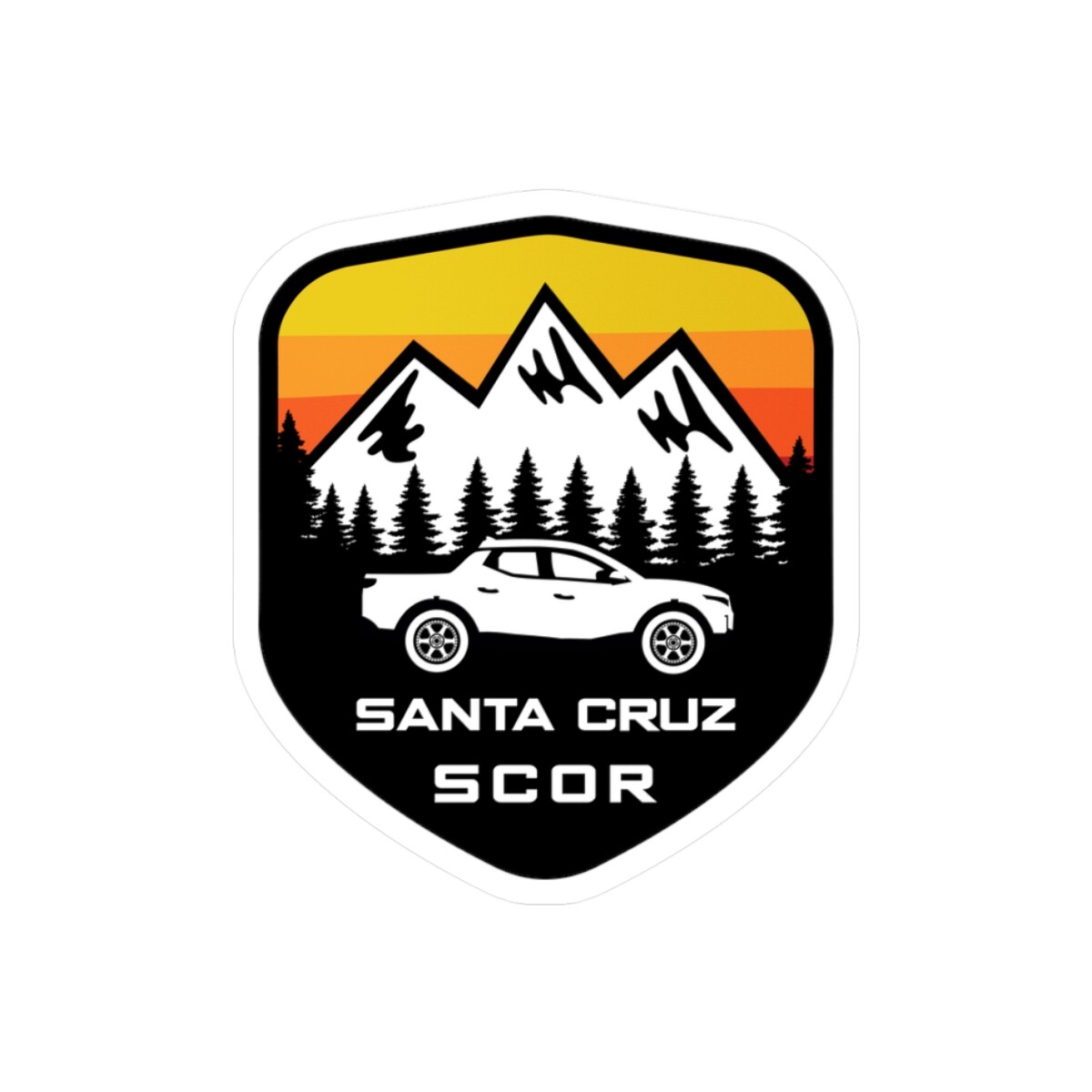 Bundle -2 Santa Cruz Stickers (2- 3×4) Save 20% FREE SHIPPING