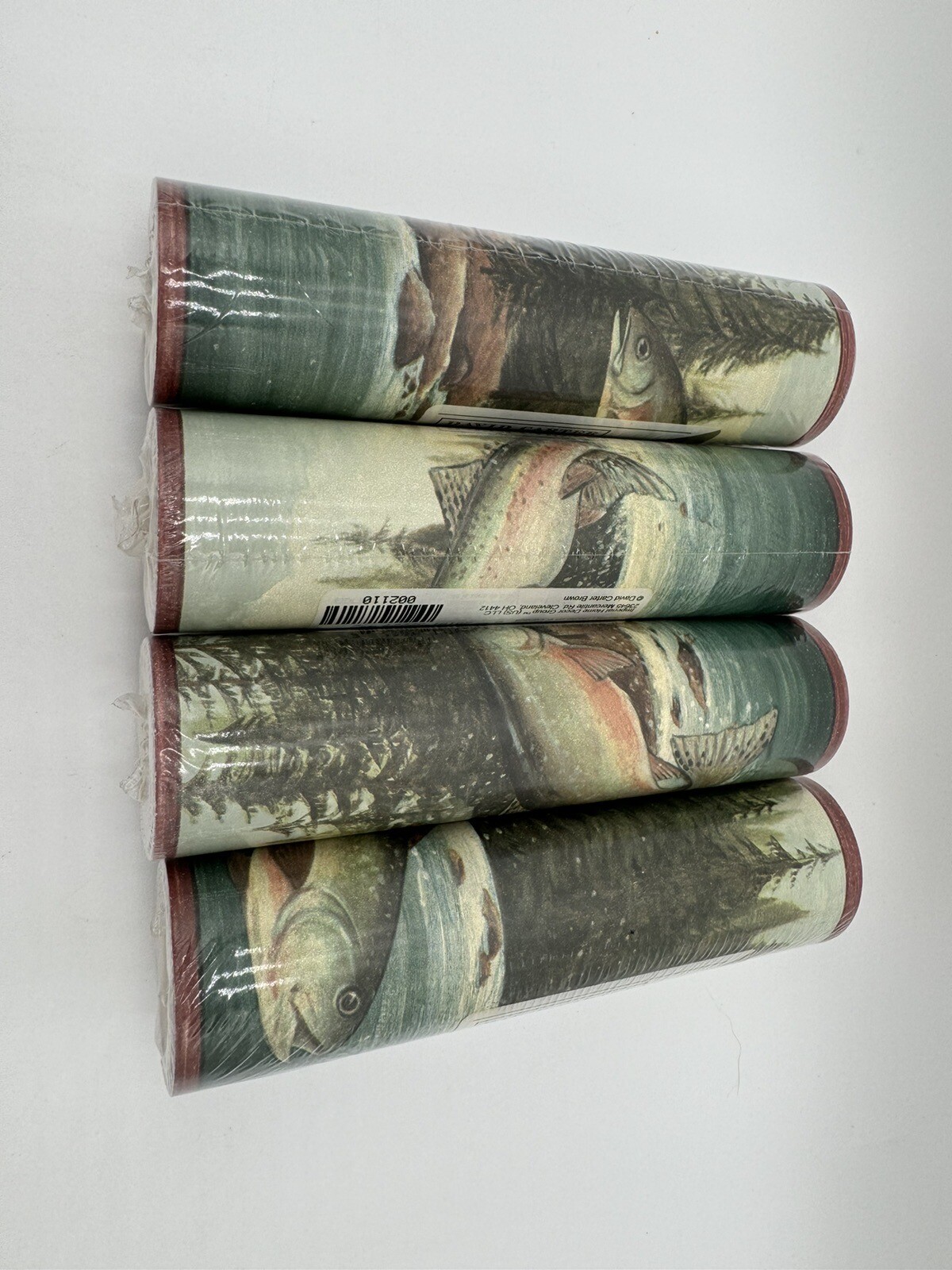 Wallpaper (4) Trout Stream Trees 9in X 20yd New Imperial David Carter Brown A