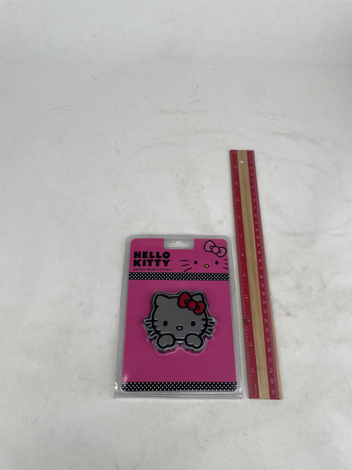 Official Licensed Plastic Emble Decal Chrome Sanrio Hello Kitty 2 Pak