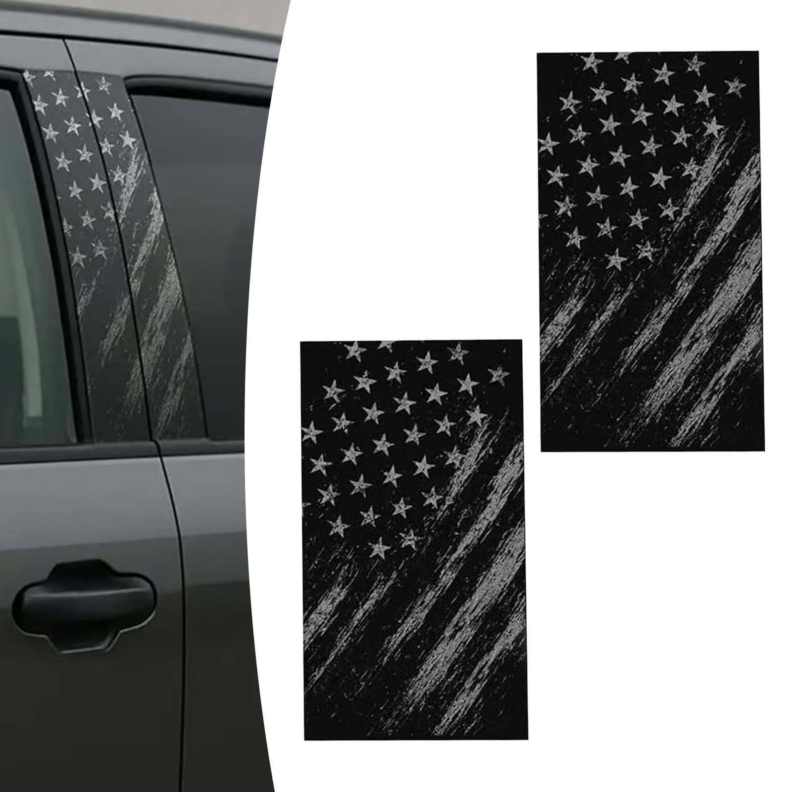 2PCS Car B Pillar Stickers, Waterproof Scratch-resistant Vehicle Pillar Prote…
