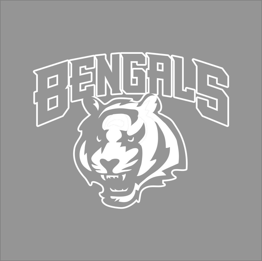 Cincinnati Bengals #7 NFL Team Logo 1 Color Vinyl Decal Sticker Window Car Wall