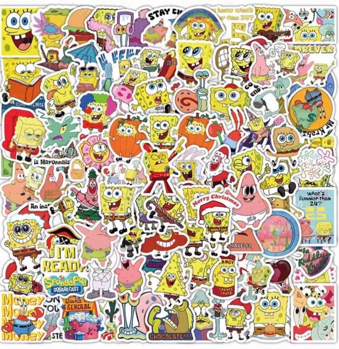 spongebob squarepants sticker / patrick star sticker / cute cartoon stickers
