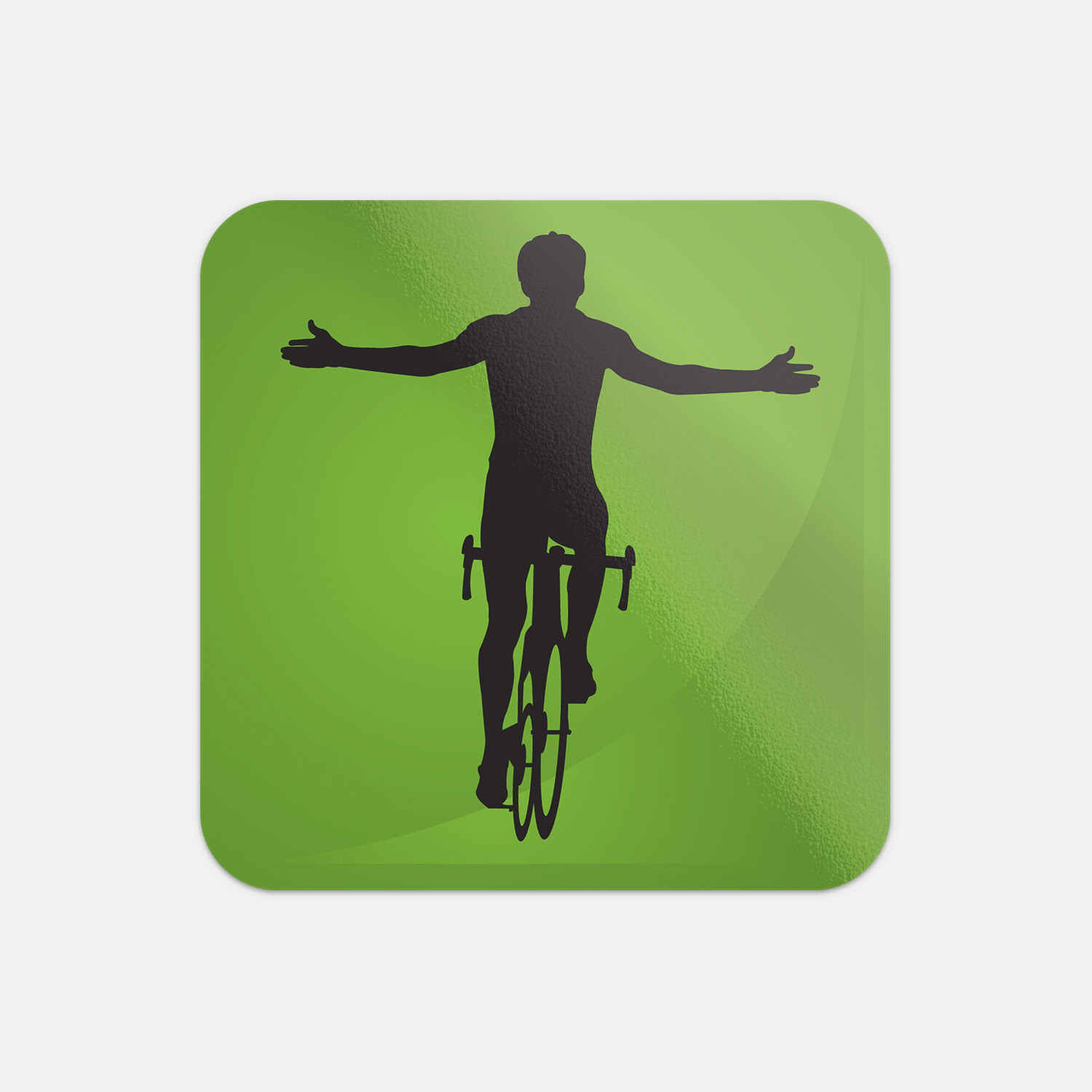 Cycling Winner Sport Icon Vinyl Sticker Decal