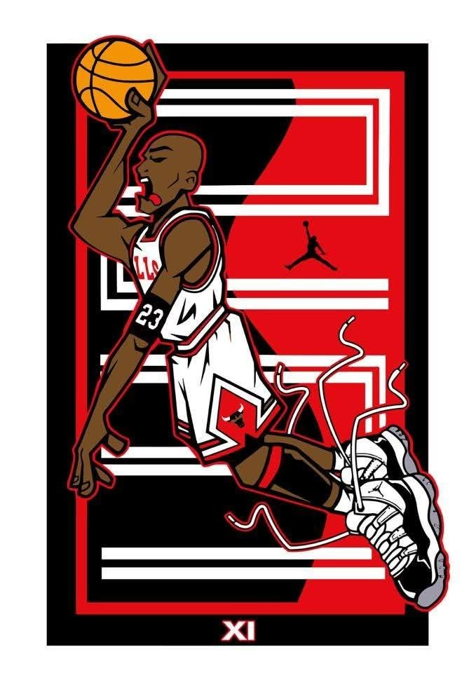 Michael Jordan Basketball Sticker Decal laptop vinyl decal