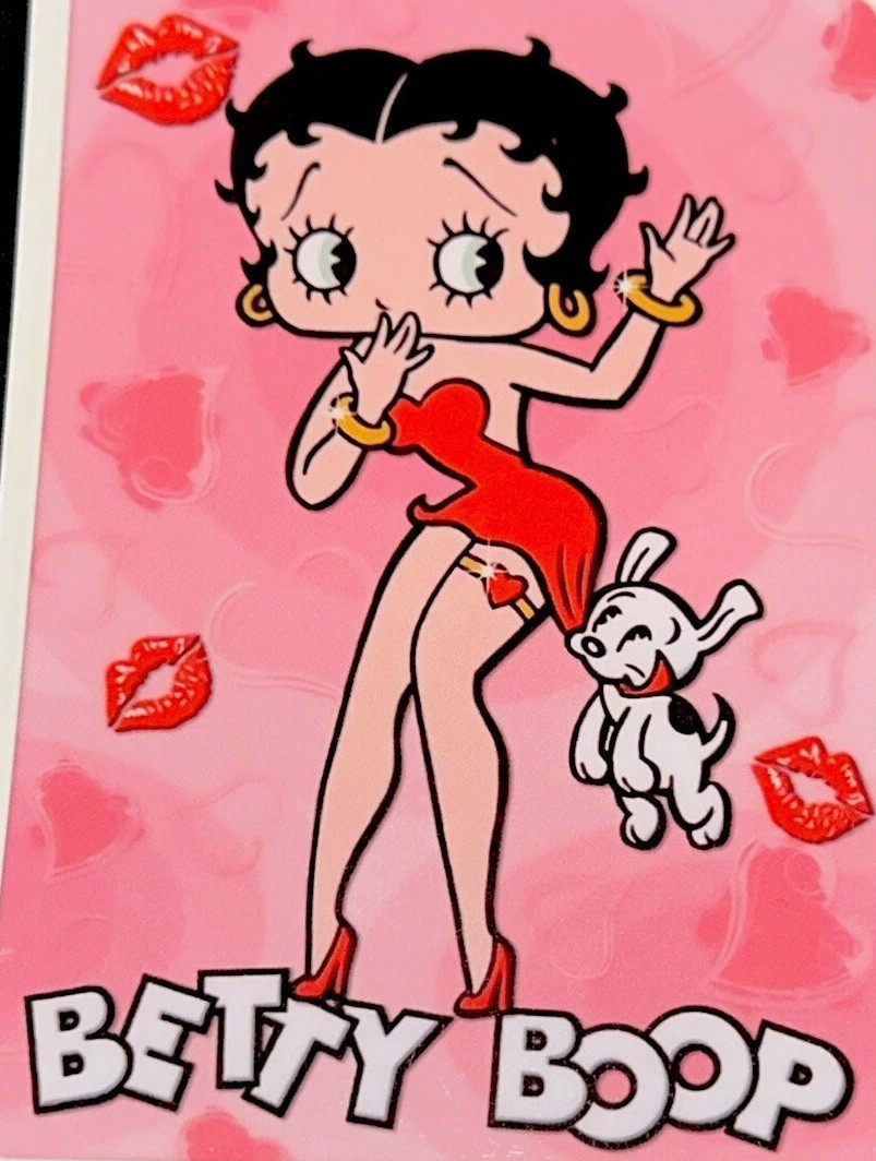 BETTY BOOP STICKER✨💋👠❤️👠💋✨5 1/4” X 3 3/4”✨GLOSSY✨Doggie🐶✨SEXY & CUTE✨💫